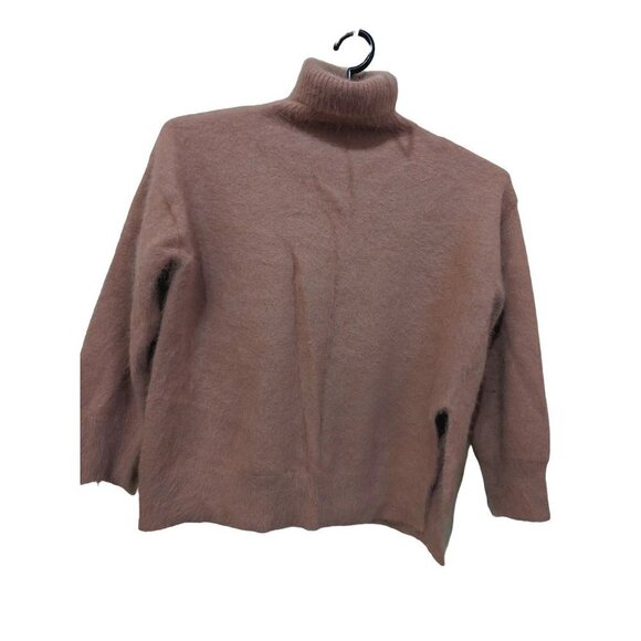 Le 17 Septermbre sweater turtleneck pullover pink long sleeve M see below - Picture 1 of 7